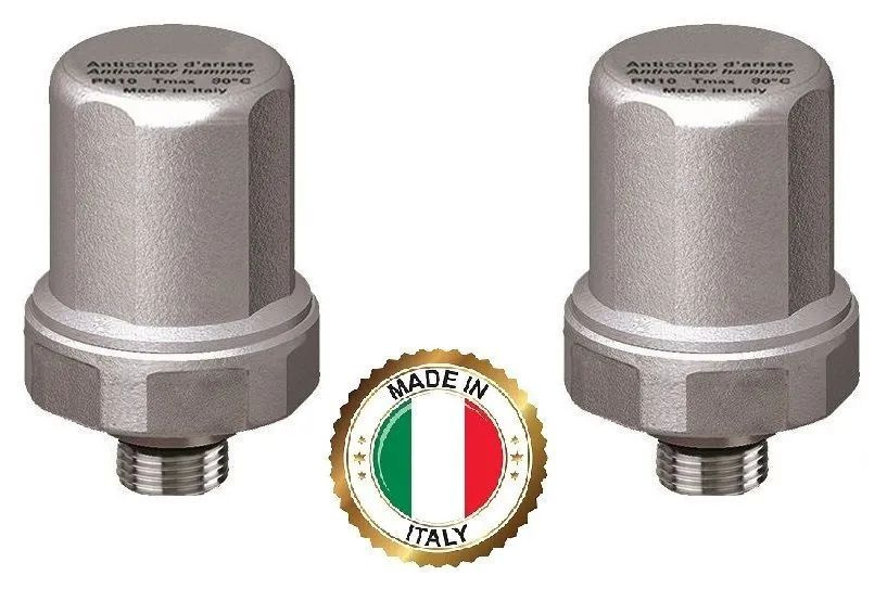 Компенсатор гидроударов 1/2" НР (Р макс. 50 бар) ITALY FA 2895 12 (пара)  #1