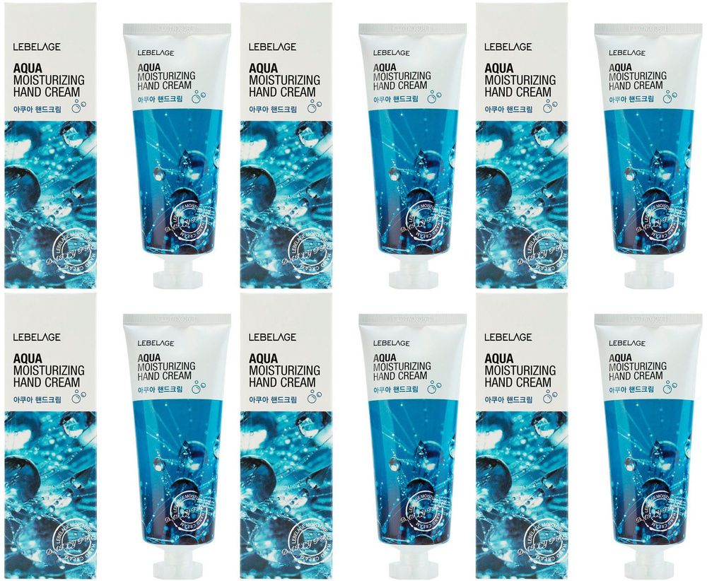 Lebelage Крем для рук Aqua Moisturizing Hand Cream, увлажняющий, 100 мл, 6 шт.  #1