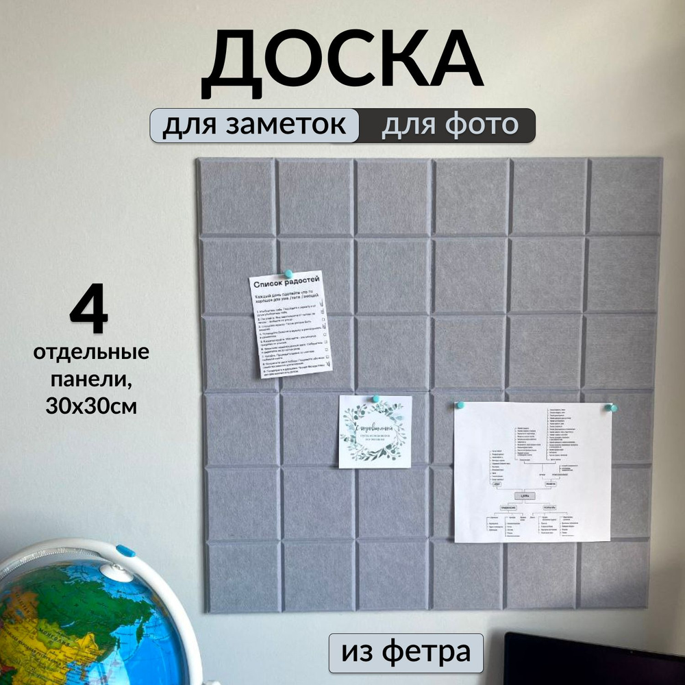  Текстильная доска 30 x 30 см #1