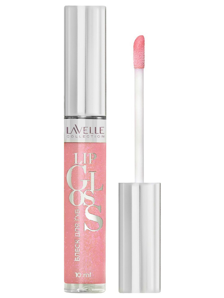 LavelleCollection Блеск для губ Lip Gloss Silver, тон 51 нежный розовый искрящийся  #1