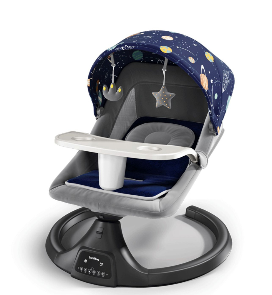 Детский шезлонг Smart Baby Rocker, серый (космос) #1