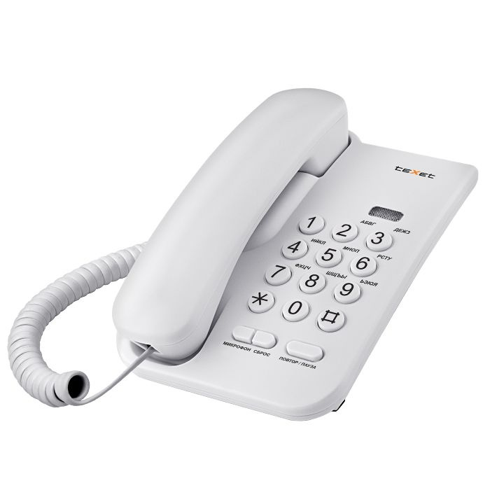 Телефон проводной Texet TX-212 серый #1