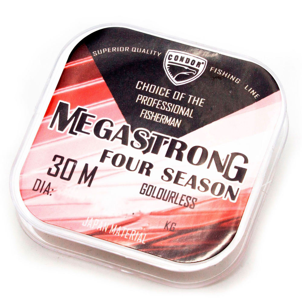 Megastrong Four Season d-0,16 мм, L-30 м, разрывная нагрузка 3,15 кг 20 шт #1