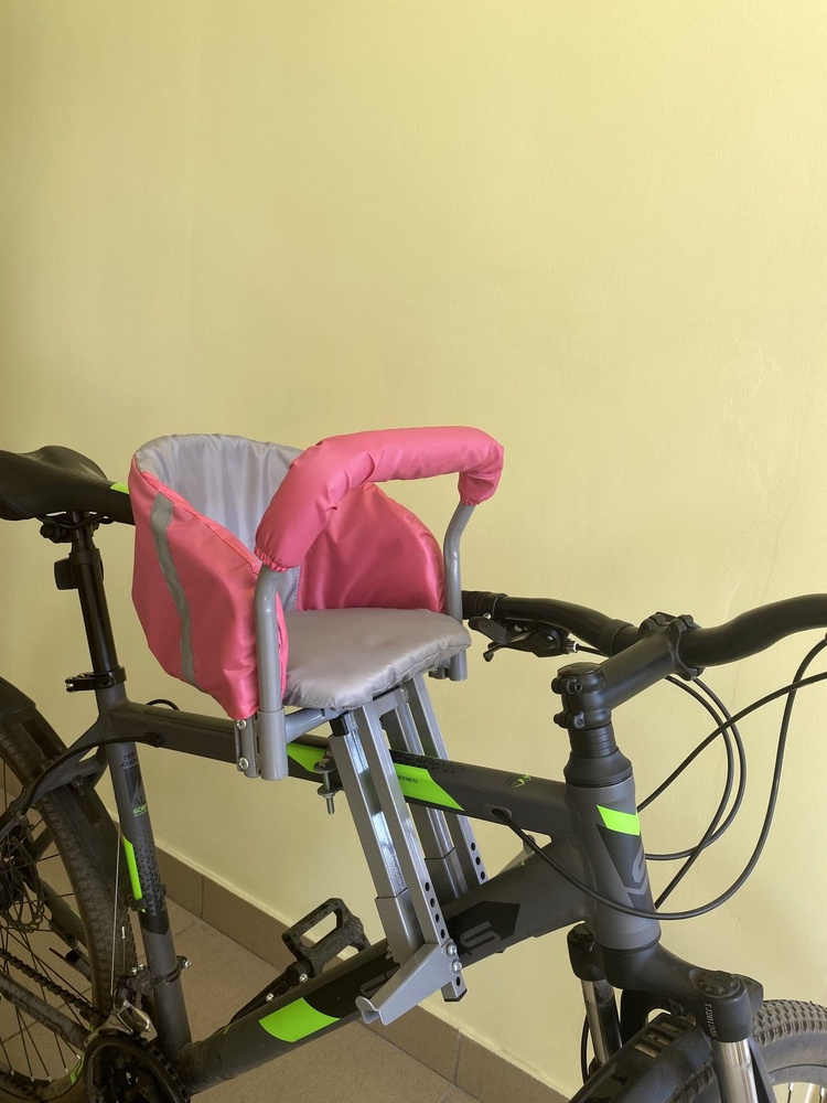 Велокресло детское (розовое) #1