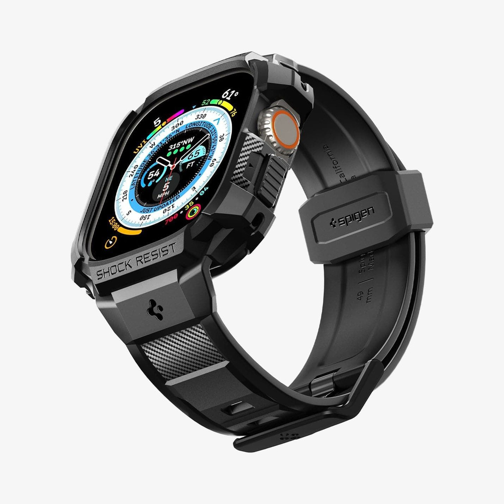 Ремешок с чехлом Spigen для смарт-часов Apple Watch Ultra 1 и 2 (49 мм) Rugged Armor Pro - ACS05460, #1