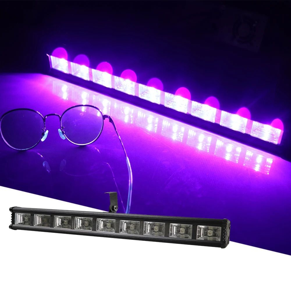 Светодиодный ультрафиолетовый светильник LED BAR UV 9Lt Для дискотек/ Праздник / Хеллоуин  #1