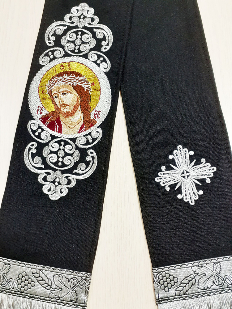 Закладка для Евангелия 15*150 см, вышивка икона #1