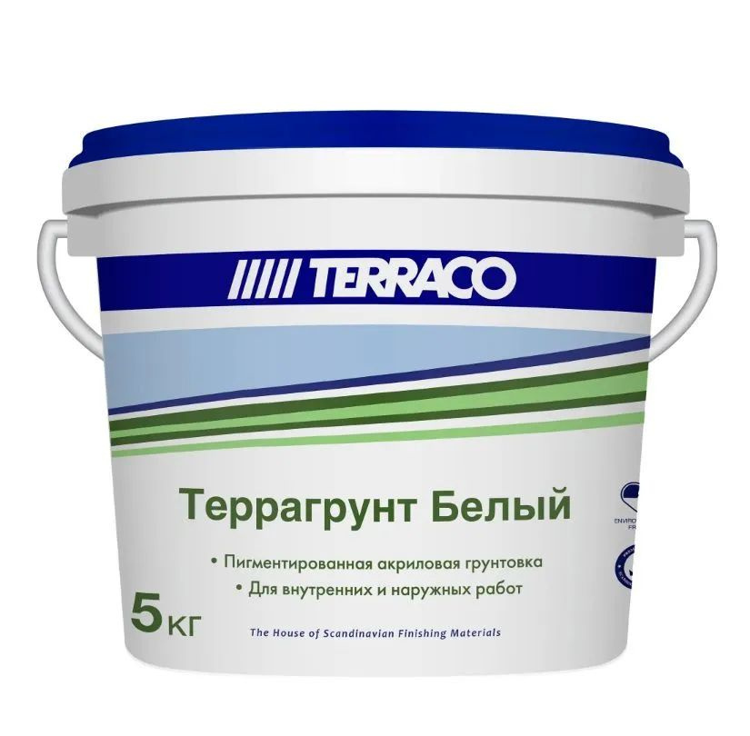 Проникающий грунт TERRACO TERRAGRUNT WHITE пигментированный 5кг #1