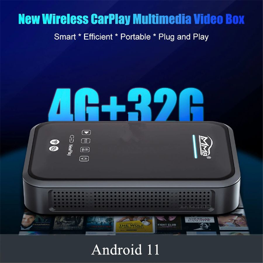 Mmb Plus Для Carplay Ai Android 11 Tv Streaming Box Автомобильные Видеоплееры Netflix Hdhi Extender Интеллектуальная #1