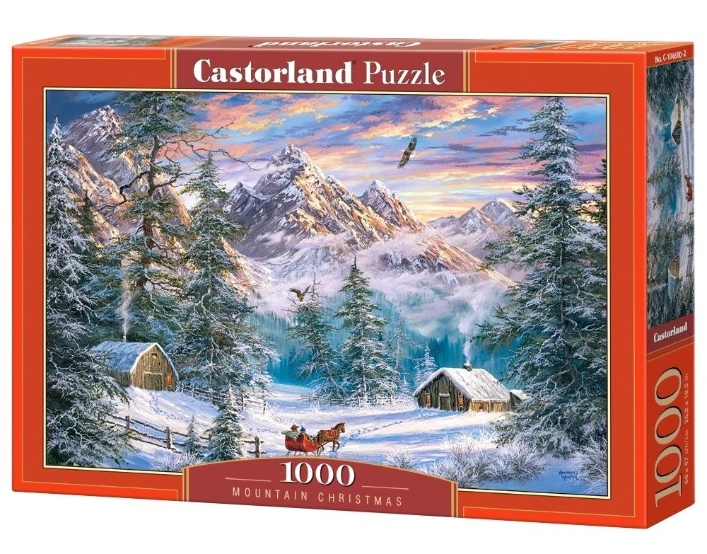 CastorLand Пазл Зимой в горах, 1000 деталей #1