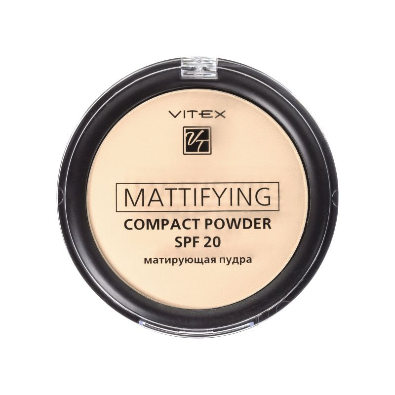 ВИТЭКС Матирующая компактная пудра для лица Mattifying compact powder SPF20 Тон 02 Natural beige  #1