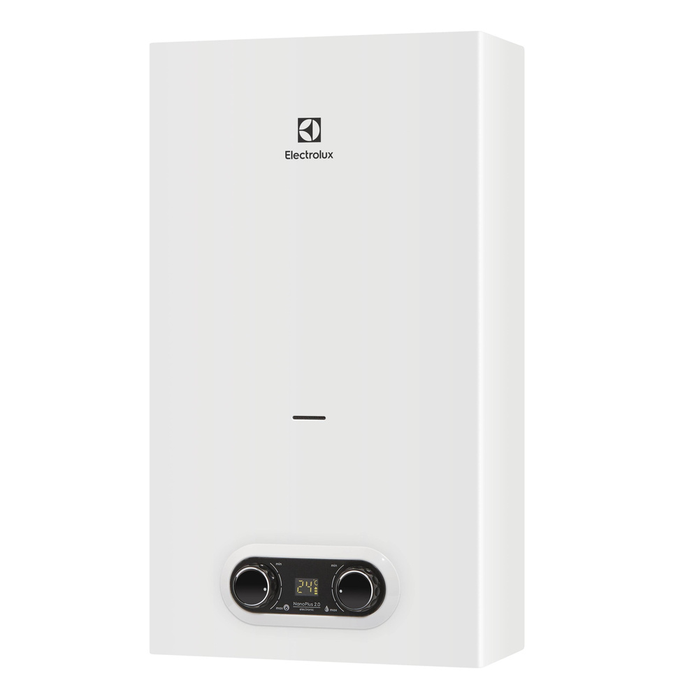 Газовая колонка Electrolux GWH 12 NanoPlus 2.0 розжиг от батареек, 24 кВт, 12 л/мин, дымоход 125 мм, #1