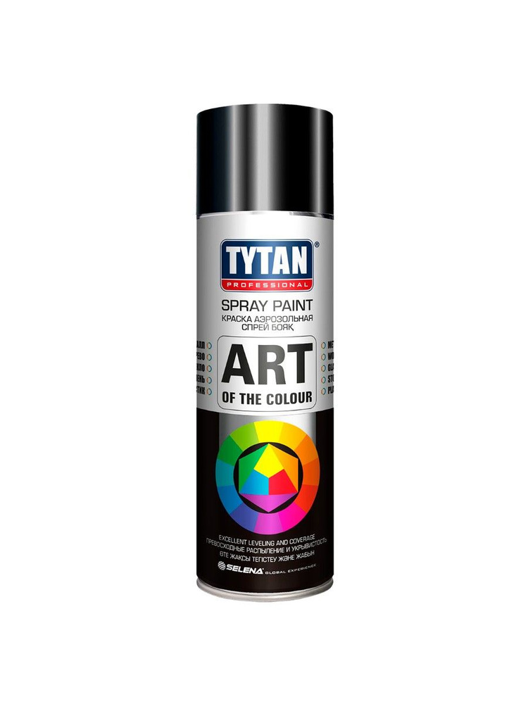TYTAN PROFESSIONAL ART OF THE COLOUR краска аэрозольная, RAL9005, черная глянцевая (400мл)  #1