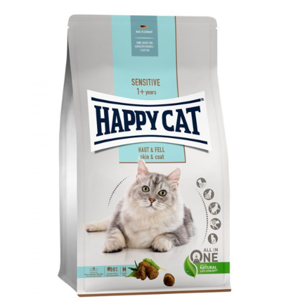 Happy Cat Sensitive Haut & Fell для кошек с чувствительной кожей (1,3 кг.)  #1