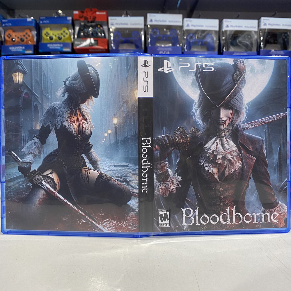 Игра "Bloodborne" PS5 - Кастомная обложка для диска #1