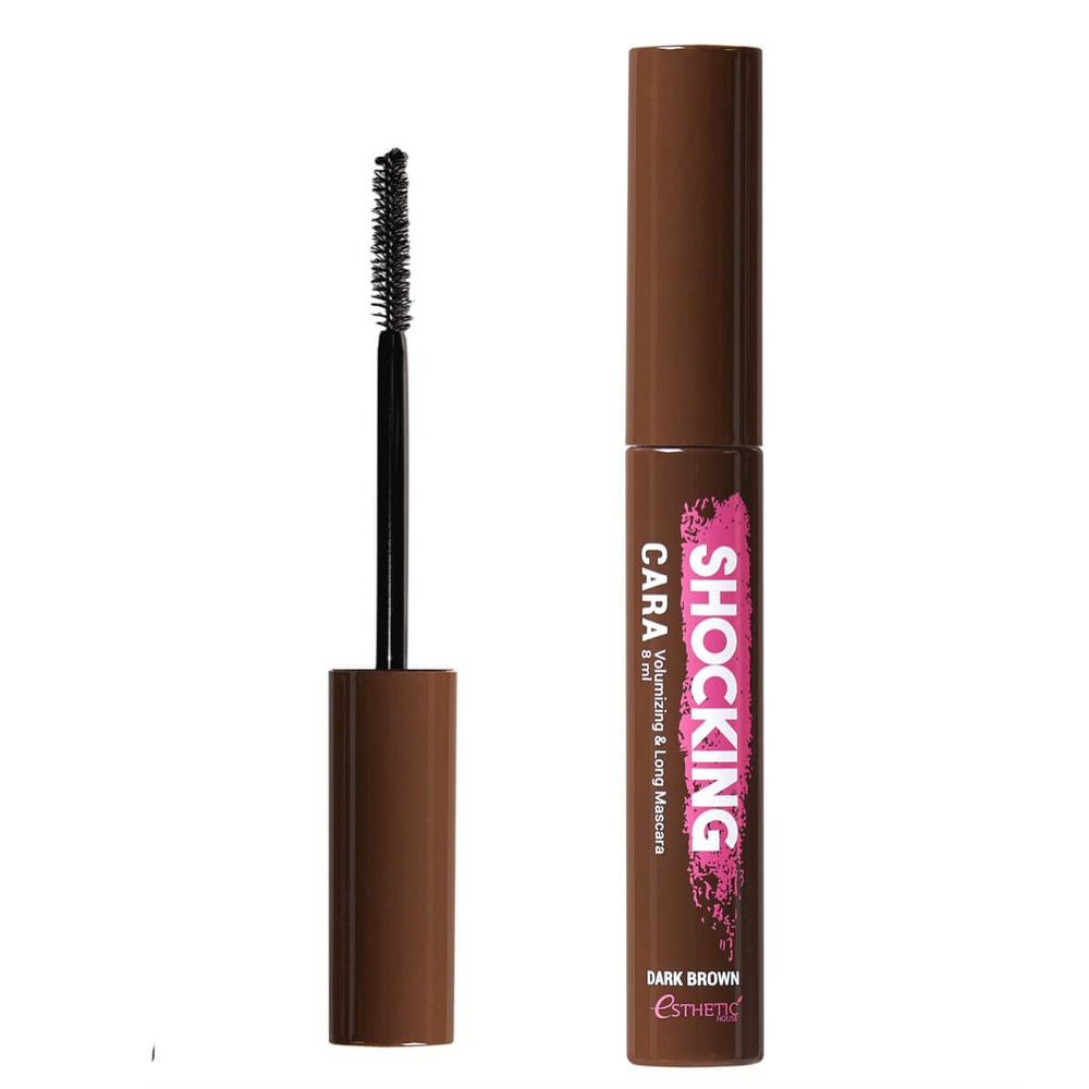 ESTHETIC HOUSE Тушь для ресниц КОРИЧНЕВАЯ Shocking Cara Volumizing&Long Mascara (Dark Brown), 8 мл  #1