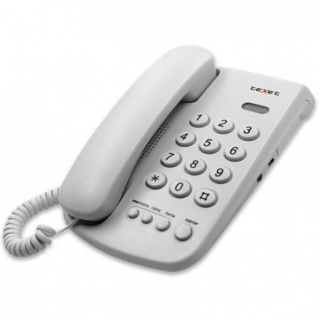 Телефон проводной TeXet TX-241 светло-серый #1