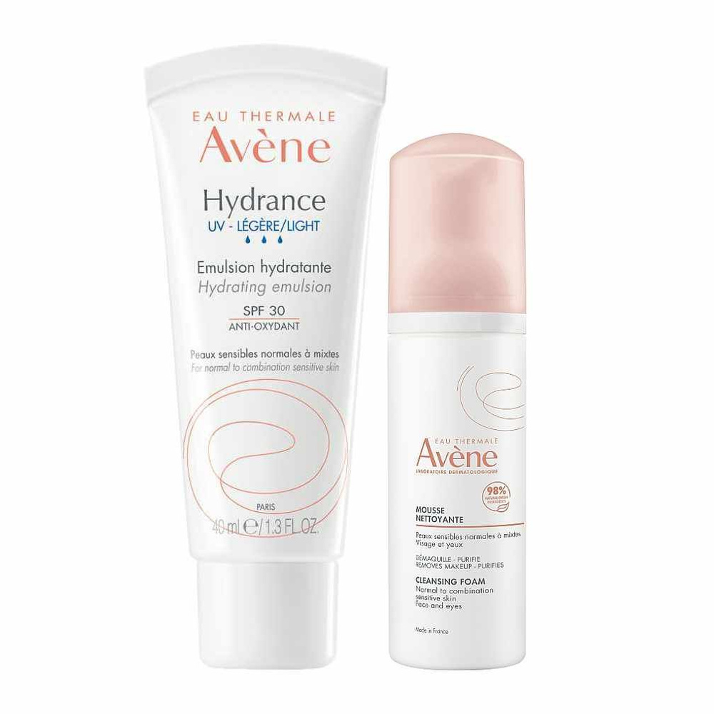 Avene Гидранс UV Эмульсия Лежер SPF30 40мл + Пенка для снят макияжа 50мл  #1