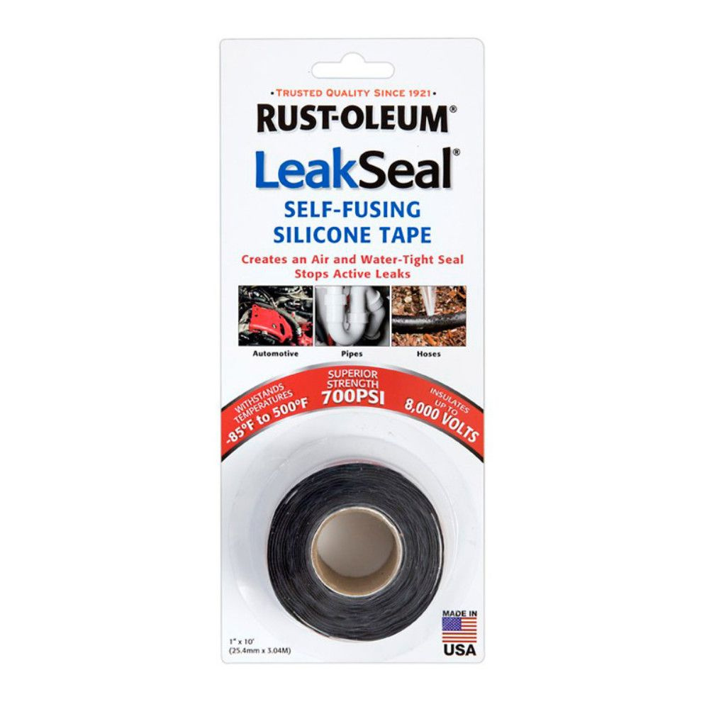 Многофункциональная силиконовая лента Rust-Oleum LeakSeal Self-Fusing Silicone Tape, Черная, Ширина 25,4 #1