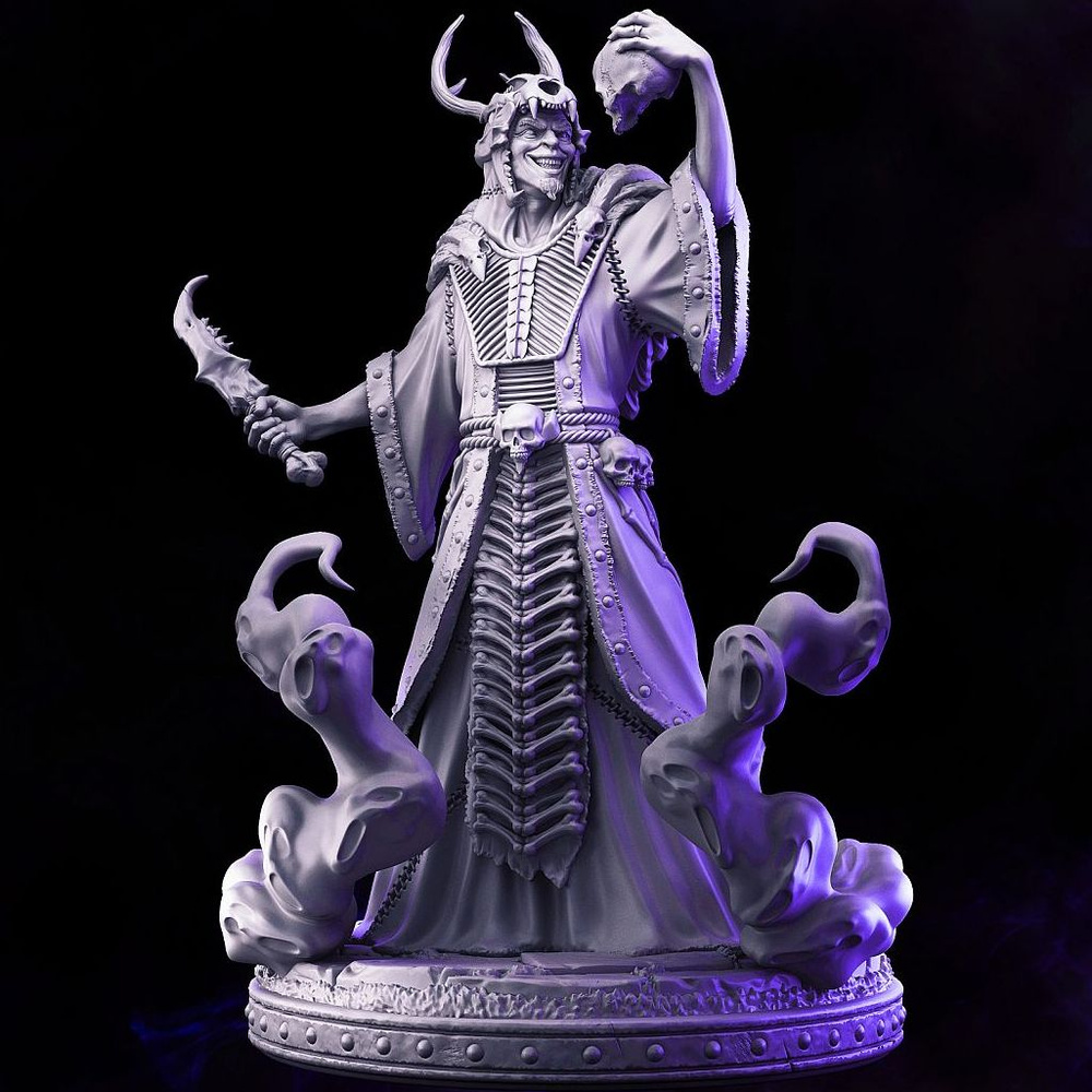 Игровая миниатюра Abaddon Necromancer - Primal Collection 32mm (Primal Collection, DND, фигурка)  #1