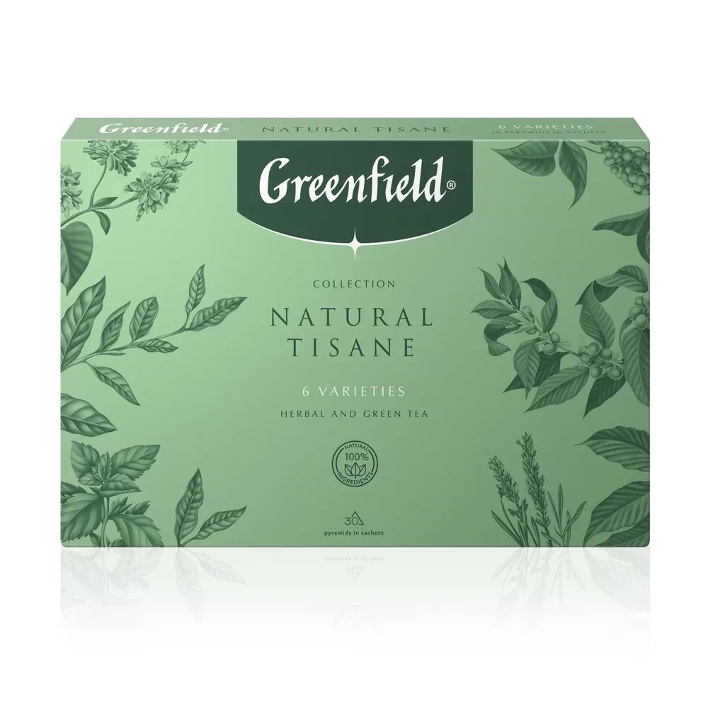 Подарочный набор Чай в пирамидках Greenfield Natural Tisane Collection, 6 видов, 30 шт  #1