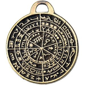 Amulet-Symbol №15 ПРОГНОСТИКОН - 2 в 1: подвеска и брелок (шнурок и брелочное кольцо), 1 шт.  #1