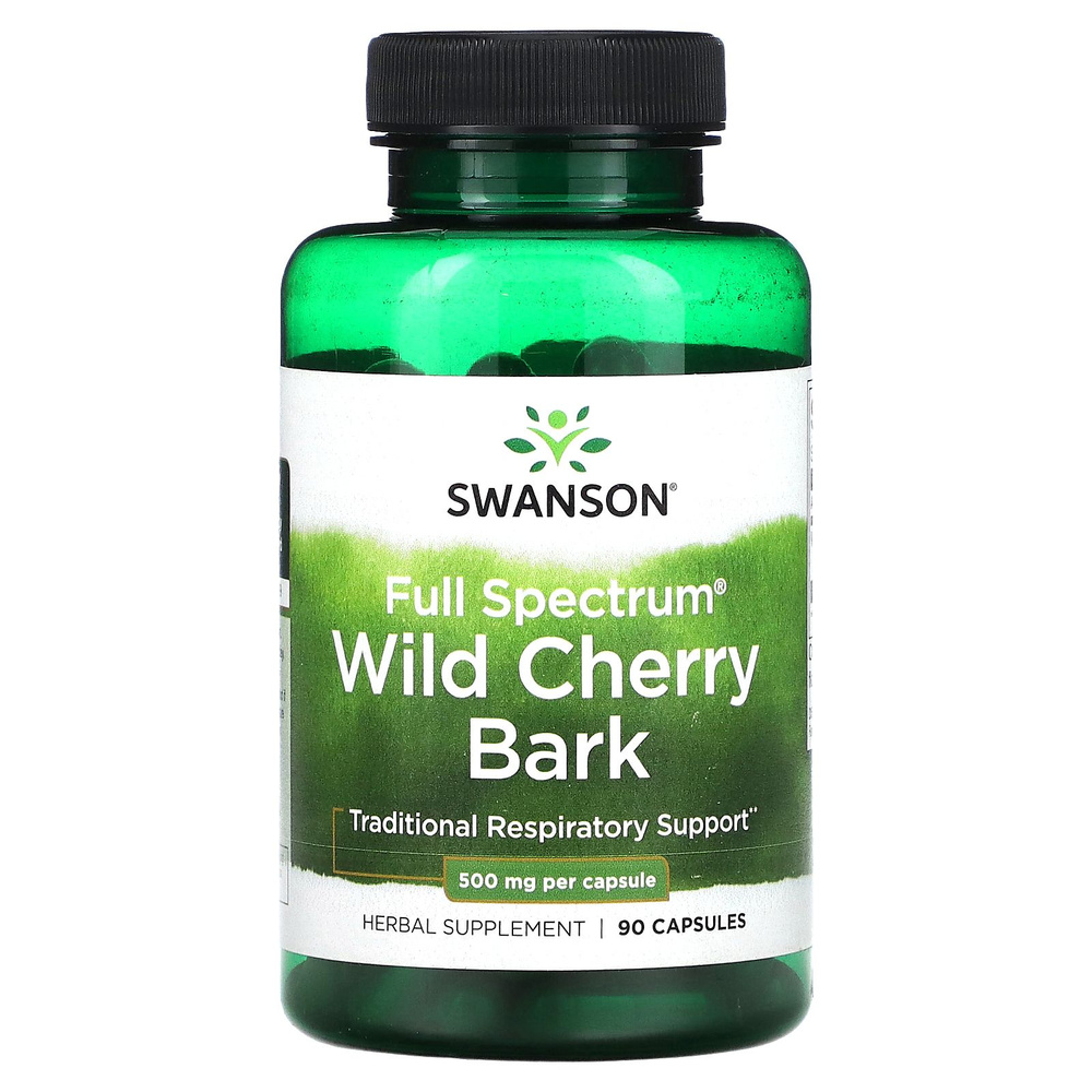 Swanson Кора дикой вишни 500 мг // Swanson Wild Cherry Bark 500 mg, 90 капсул #1