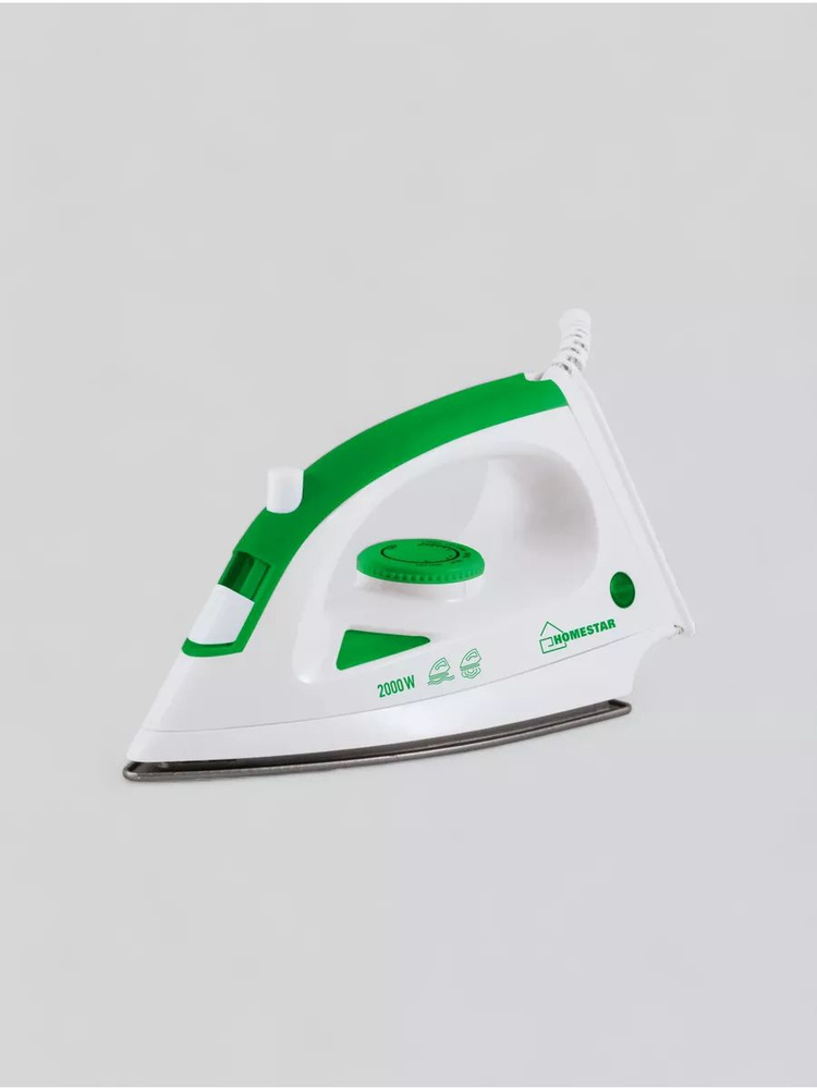 Утюг HOMESTAR HS-4001 бел-зеленый 2000Вт тефлоновая подошева #1