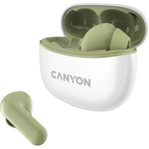 Canyon Наушники беспроводные с микрофоном Canyon TWS-2, Bluetooth, оливковый  #1