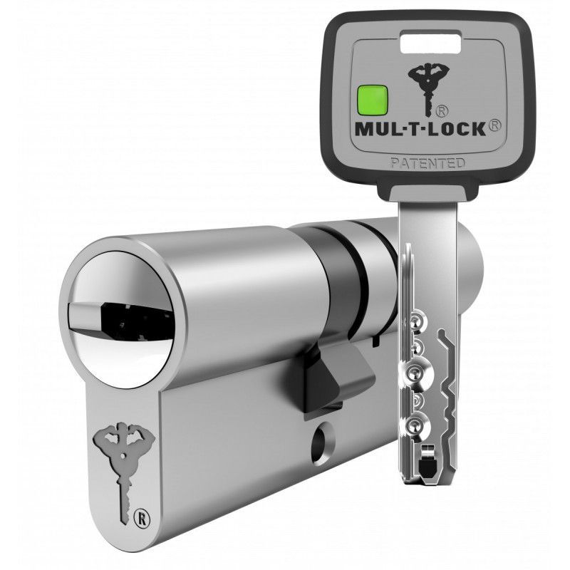 Цилиндр дверной Mul-T-Lock MTL 800(81мм 31Ш*50) ключ-шток, никель, 5 ключей  #1