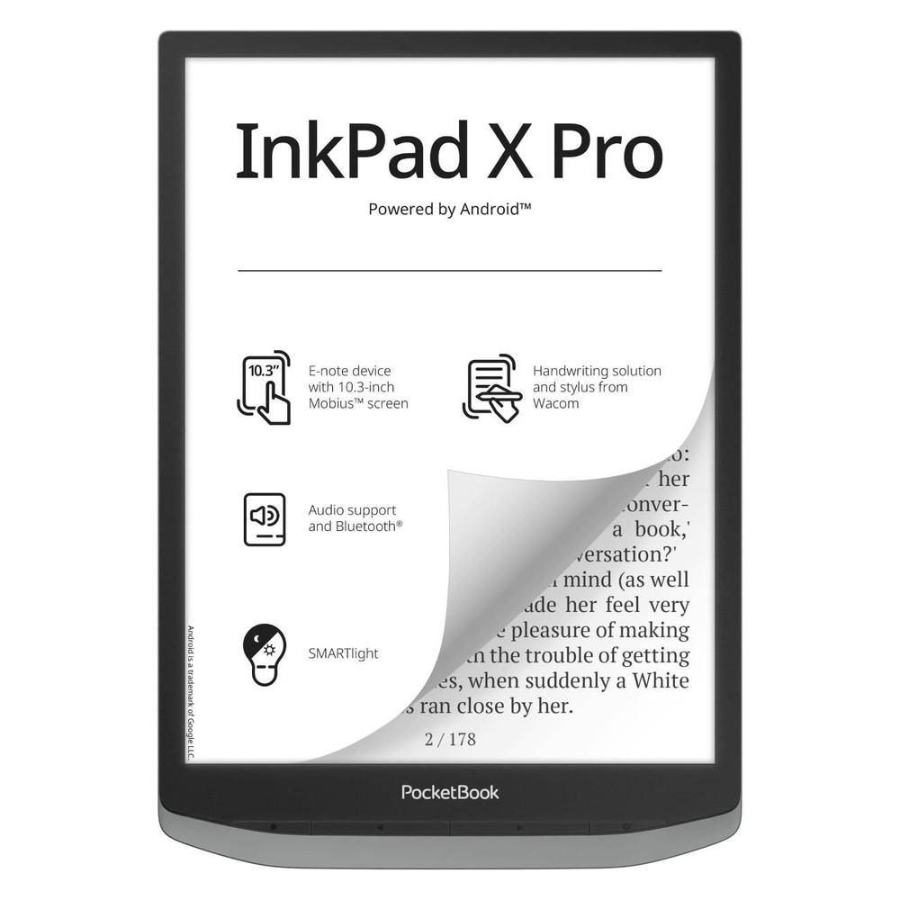 Pocketbook 10.3" Электронная книга PB1040D InkPad X Pro Mist Grey, серый #1