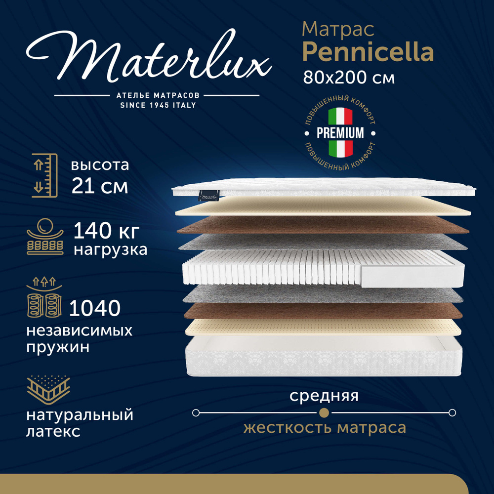 Матрас Materlux Pennicella, 80x200 #1