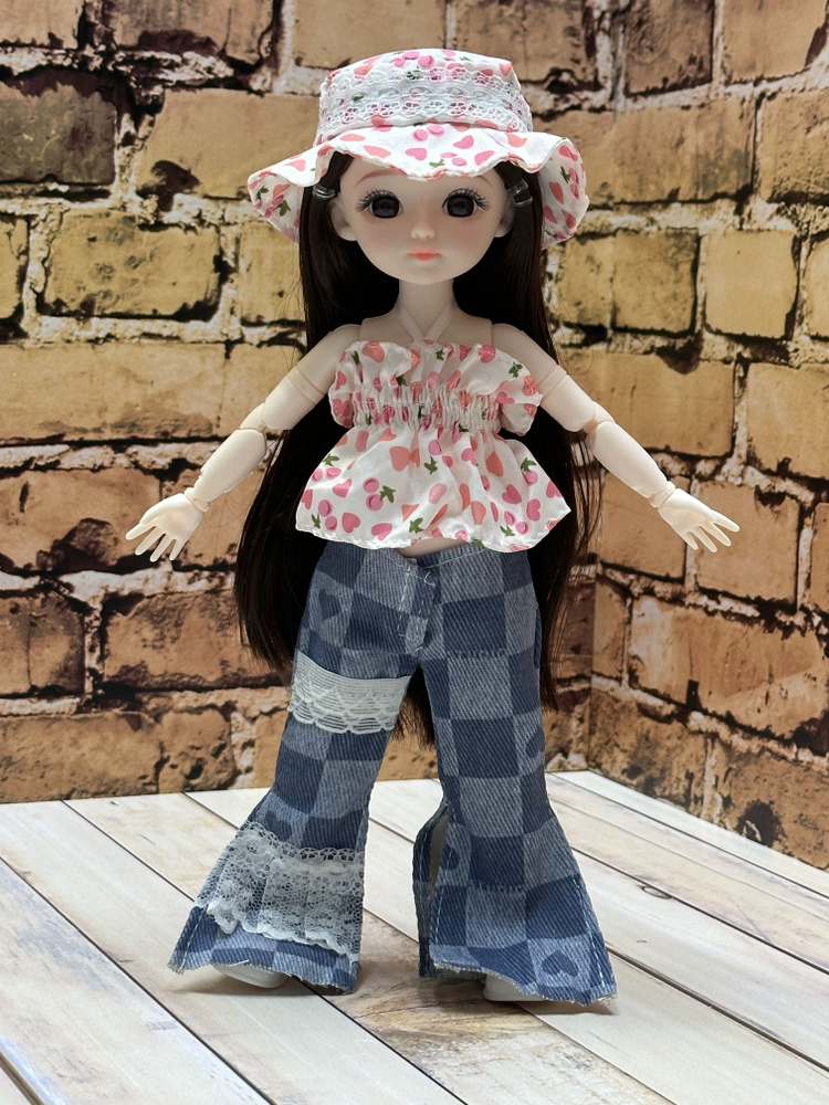 Кукла шарнирная 30 см с одеждой, / милашка с большими глазами, для девочки, Коллекционная / №21  #1