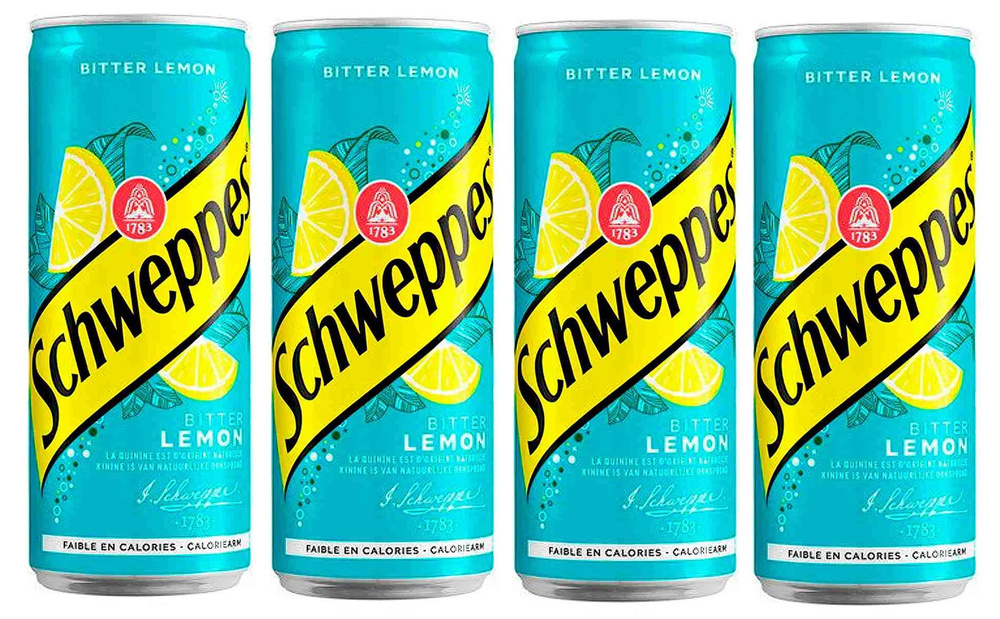 Газированный напиток Schweppes Bitter Lemon (Slim), 330 мл х 4 шт #1
