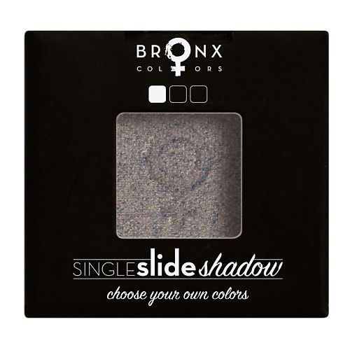 BRONX COLORS Тени для век Single Slide Shadow, COOL GREY, 2 г #1