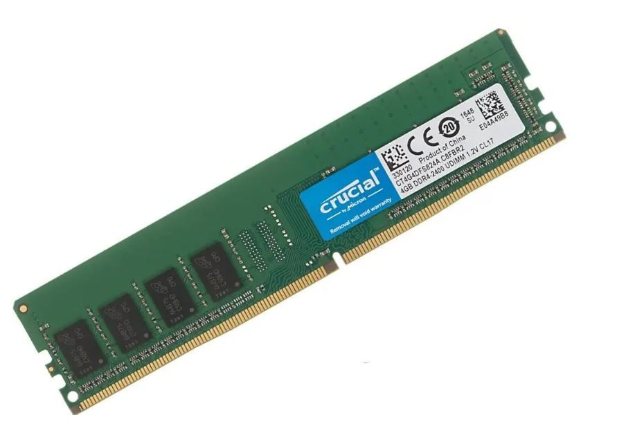 Crucial Оперативная память DDR4 4GB 2400 MHz 1x4 ГБ (CT4G4DFS824A) #1