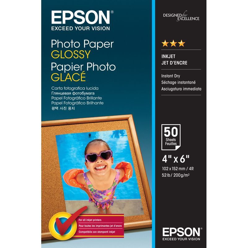 Фотобумага Epson, A6, 200 г/м, C13S042547 #1