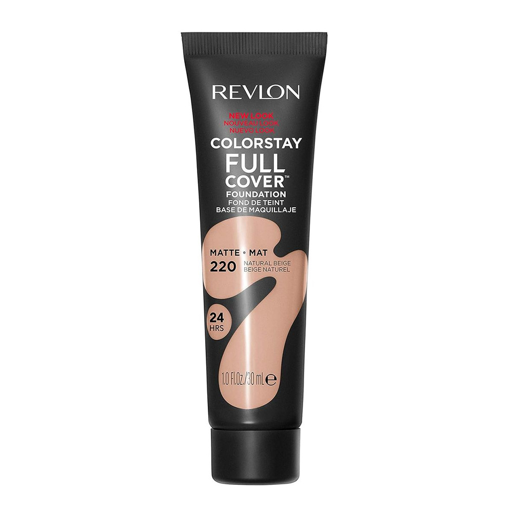 Матовый тональный крем для лица Ревлон Colorstay Full Cover SPF 10 Revlon, тон 220 (Natural Beige)  #1