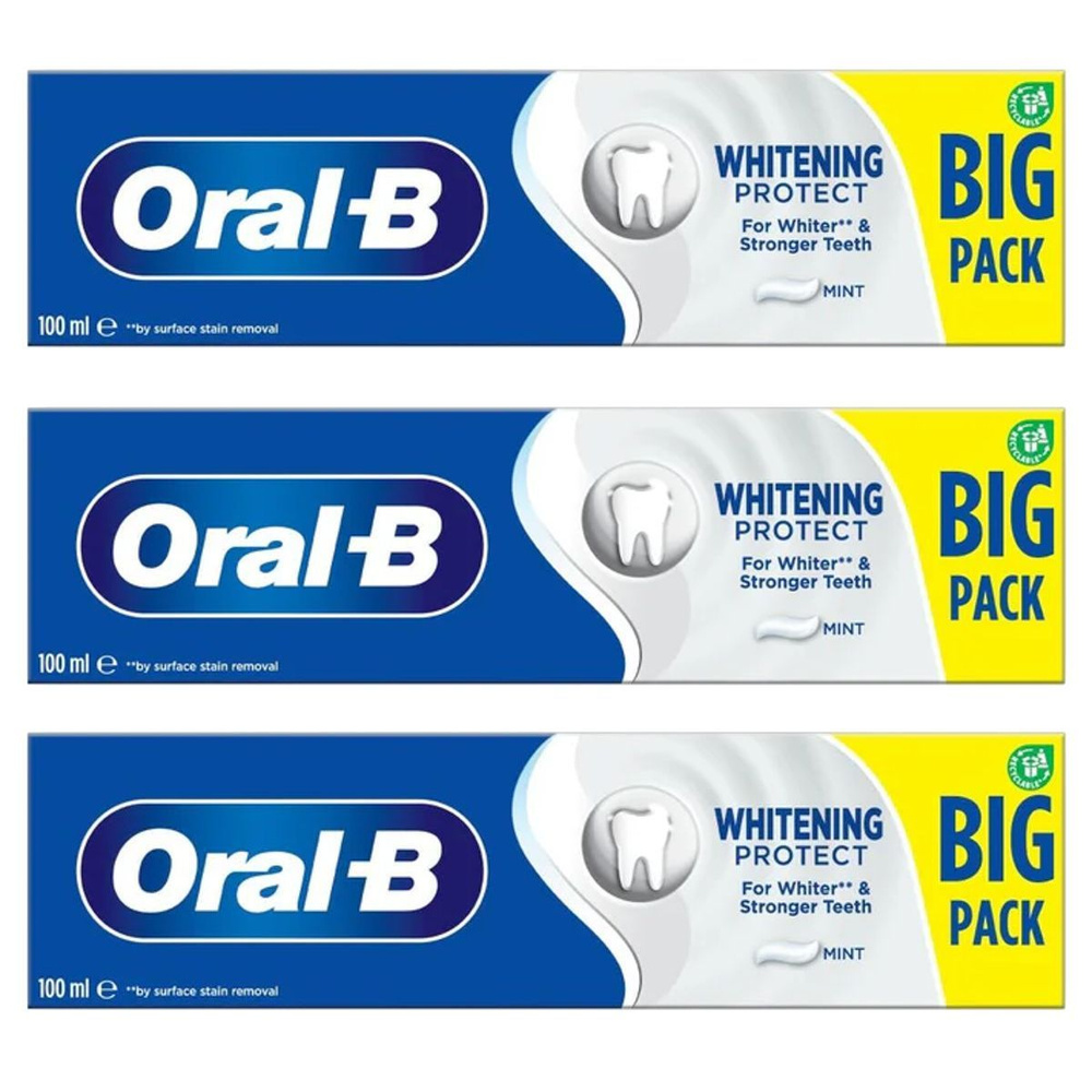 Зубная паста Oral-b Whitening Protect 100 мл 3 шт #1