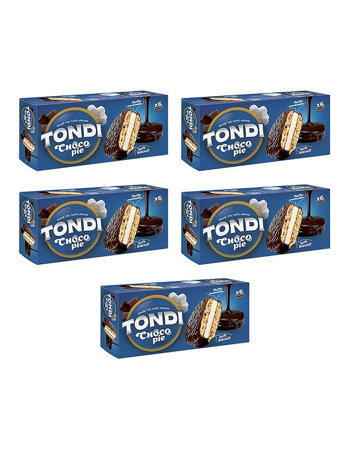 Печенье Tondi Choco Pie, 5 уп по 180 гр #1