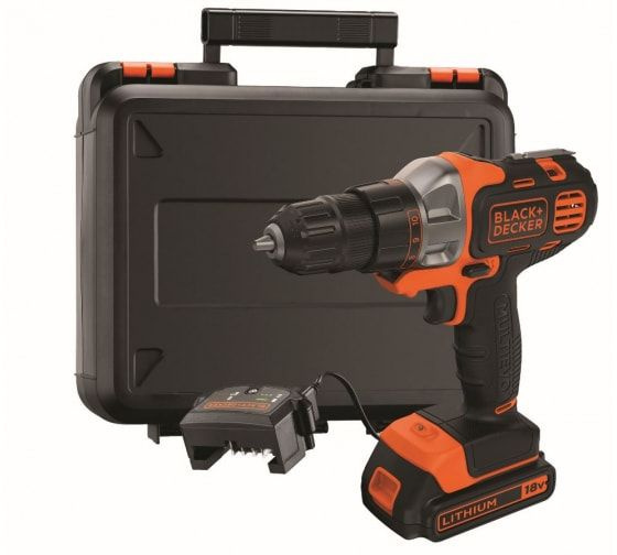 Аккумуляторная ударная дрель-шуруповерт BLACK+DECKER MT218K-QW, 1.5Ач  #1