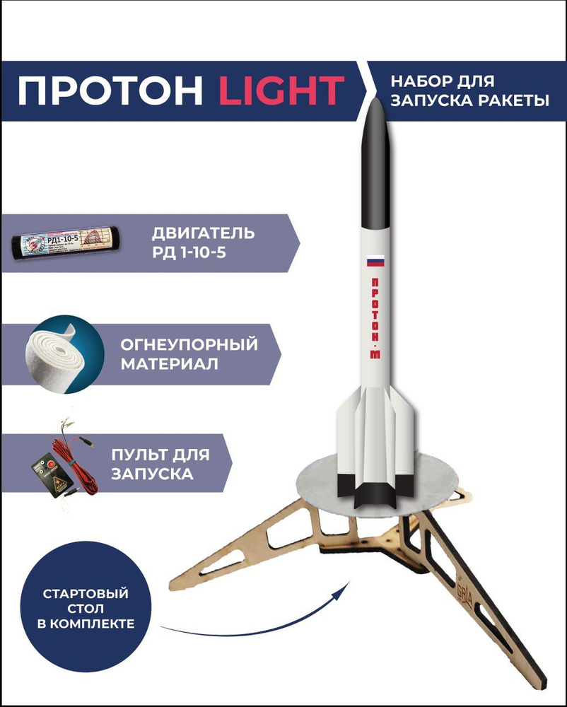 Готовый набор для запуска Протон-Light / Ready-made rocket kit & Rocket motors  #1