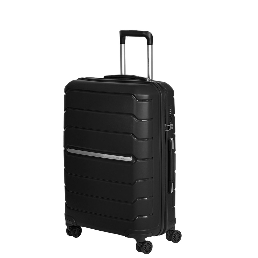 Чемодан Samsonite облегченный из полипропилена S Total Black замок TSA  #1