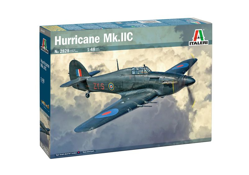 Сборная модель Британский одномоторный истребитель Hurricane Mk.IIC, масштаб 1/48, 2828 Italeri  #1