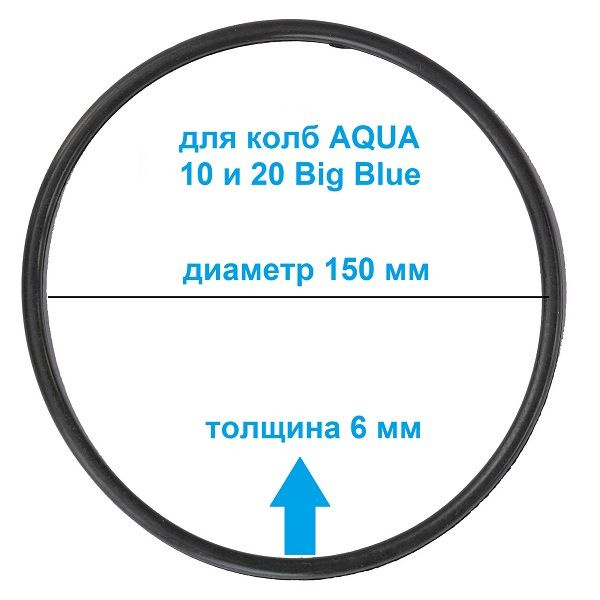 Уплотнительное кольцо, для синей колбы фильтров 10 BB AQUAPRO  #1