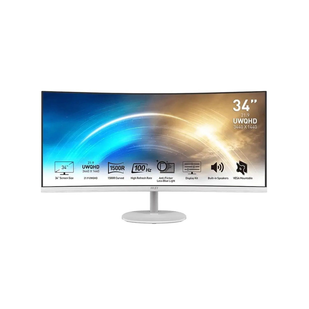 MSI 34" Монитор 9S6-3PB2CT-025, белый #1