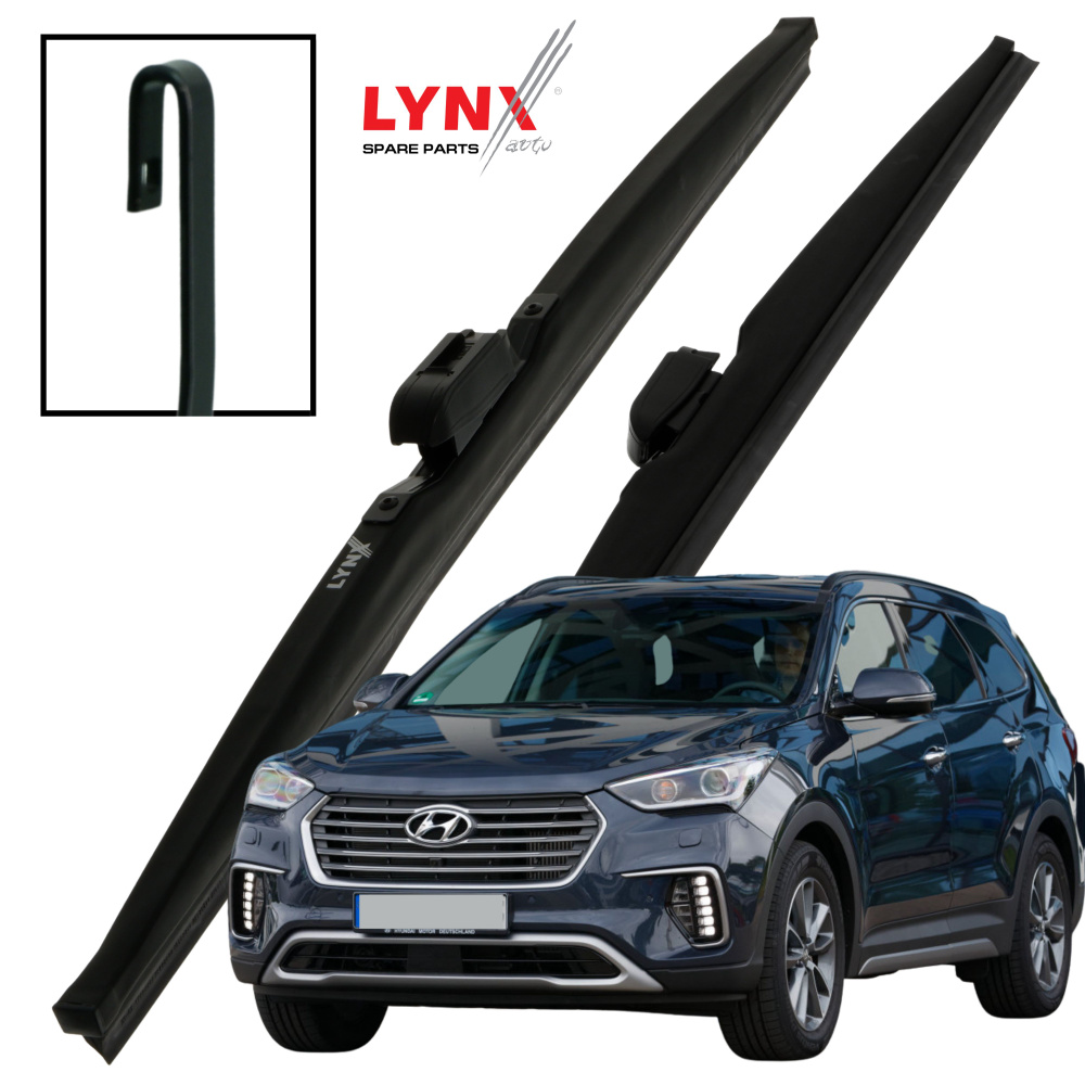 Дворники Hyundai Grand Santa Fe (1) DM / Хендай Гранд Санта Фе рест. 2016 2017 2018 Щетки стеклоочистителя #1