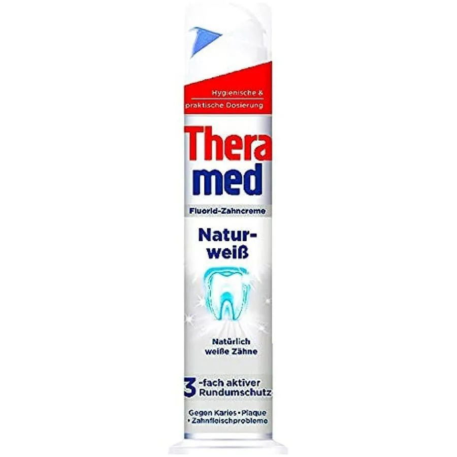 Зубная паста с дозатором Thera med Natur-Weib #1