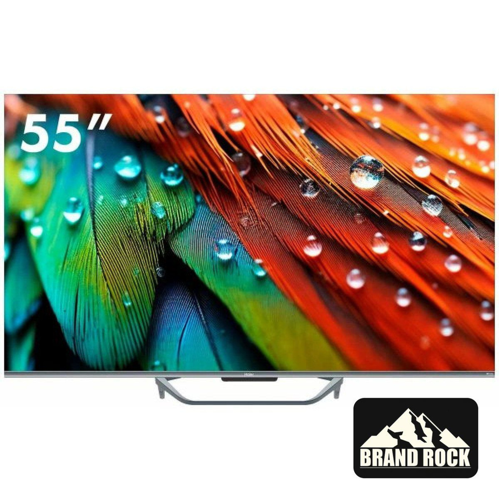 Haier Телевизор 55 Smart TV S4 55" 4K UHD, серый #1