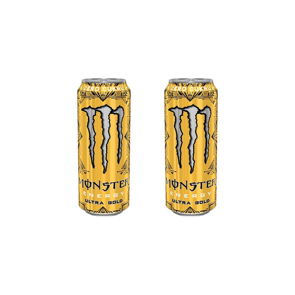 Энергетик без сахара Monster Energy Ultra Gold 2шт по 500мл из Европы  #1